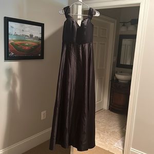 Davids Bridal black bridesmaid dress